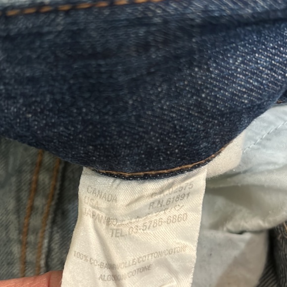 Escada Vintage Y2K Embellished Rhinestone Low Rise Flared Distressed Jeans - 8 - Picture 12 of 14